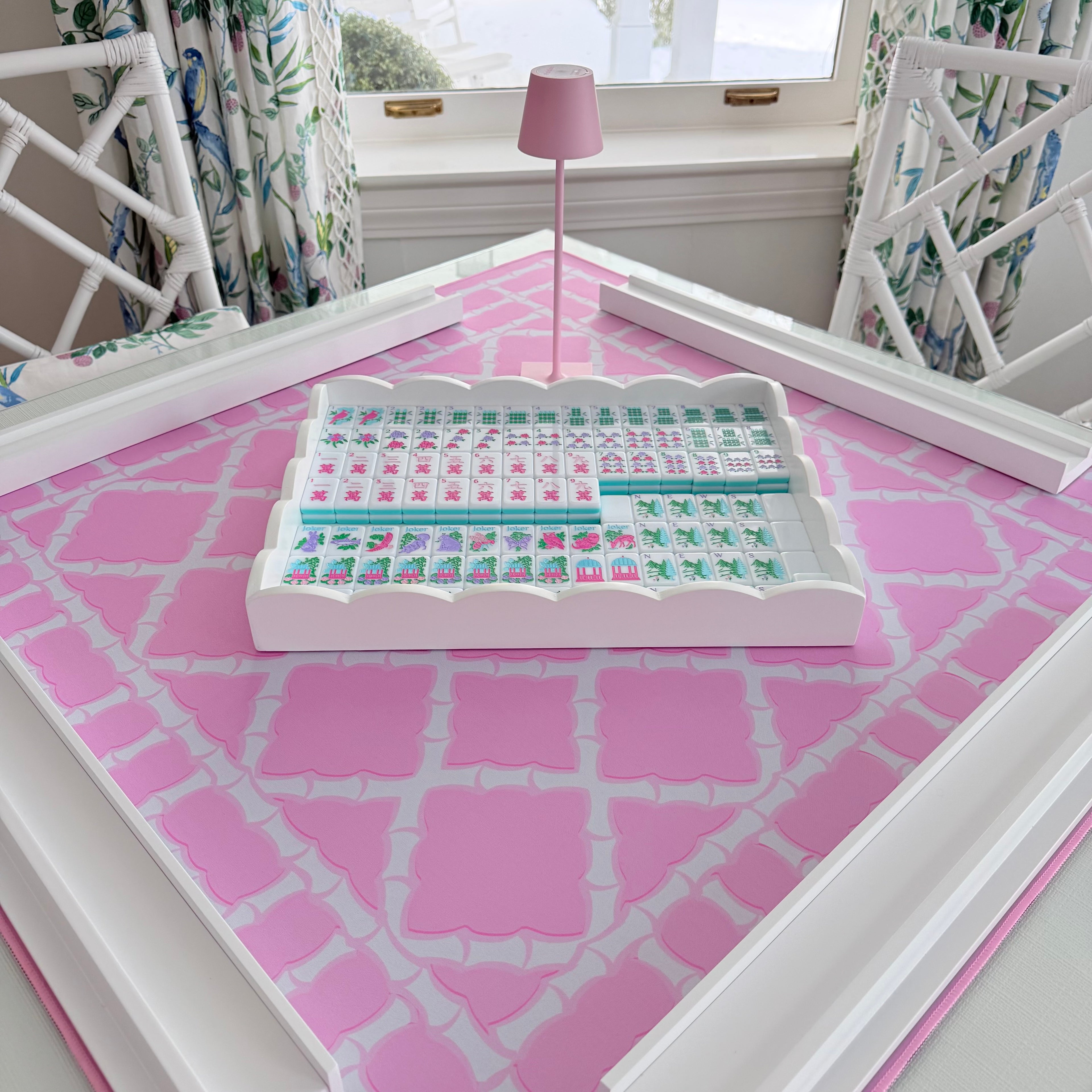 Mahjong Lattice Pink Mat.