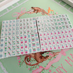 Cabana Pink Spring Pastel Edition American Mahjong Set (Presale) – 30mm Tiles with Acrylic Racks