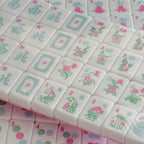 Cabana Pink Spring Pastel Edition American Mahjong Set (Presale) – 30mm Tiles with Acrylic Racks