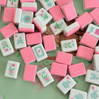 Cabana Pink Spring Pastel Edition American Mahjong Set (Presale) – 30mm Tiles with Acrylic Racks