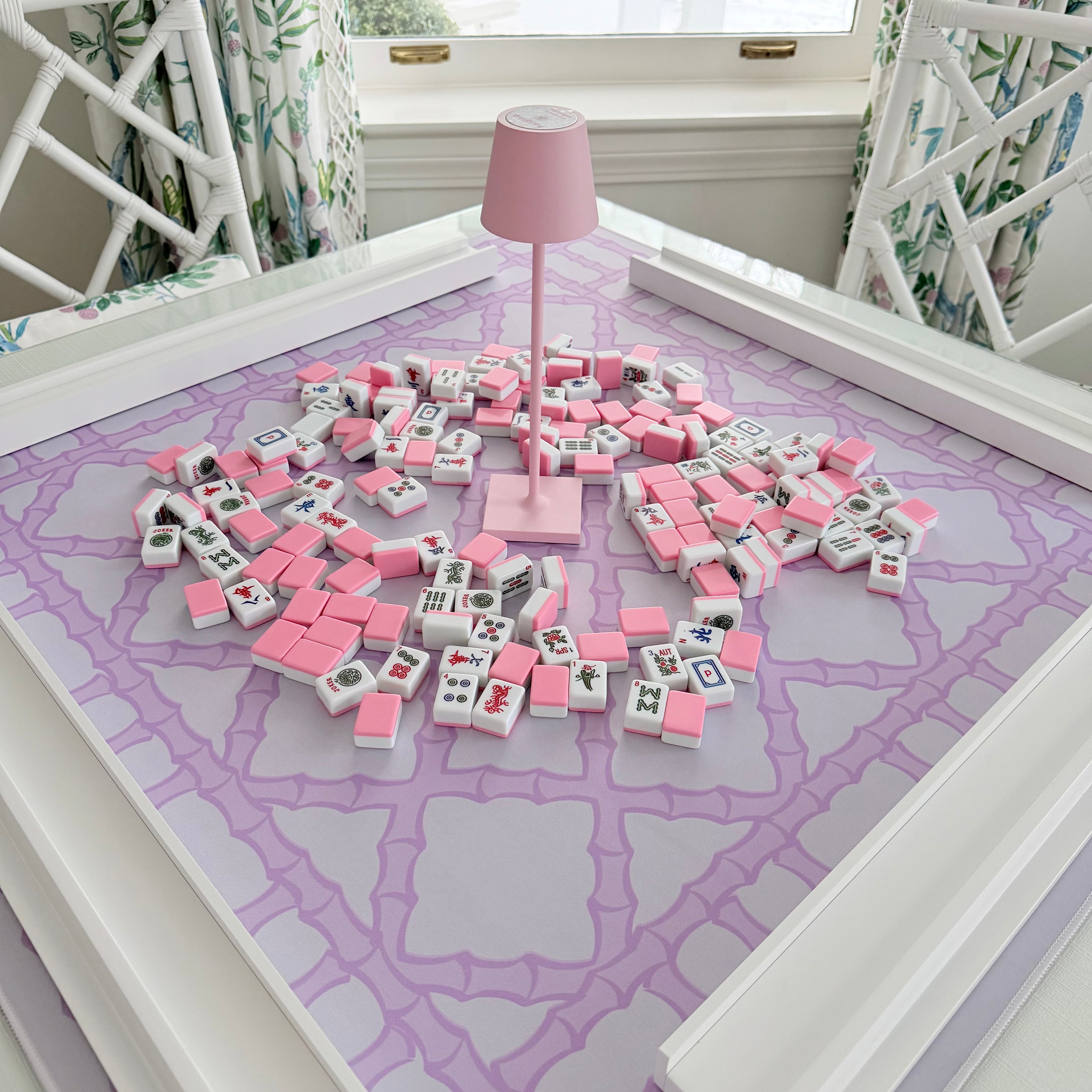 Mahjong Lattice Mat Purple