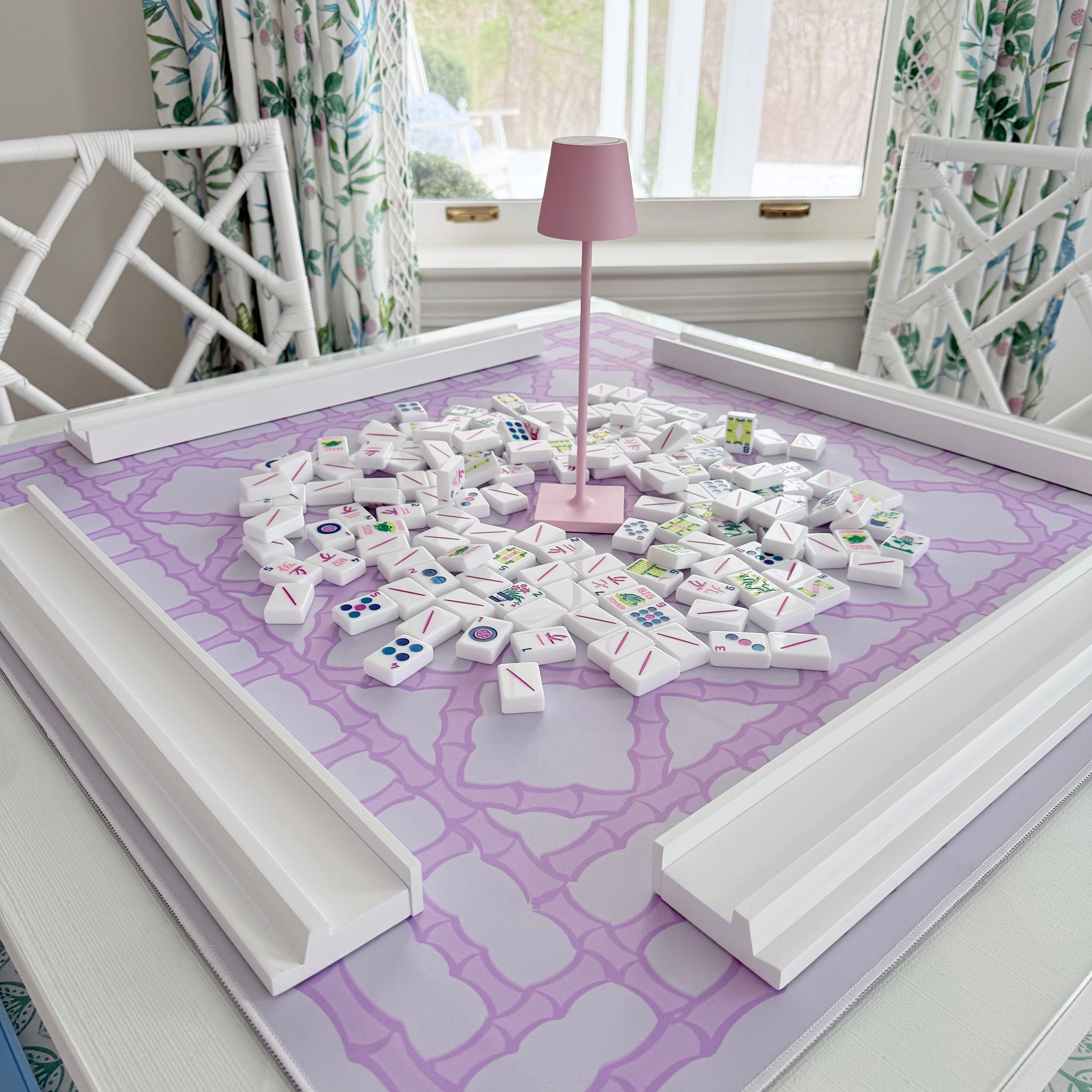 Mahjong Lattice Mat Purple