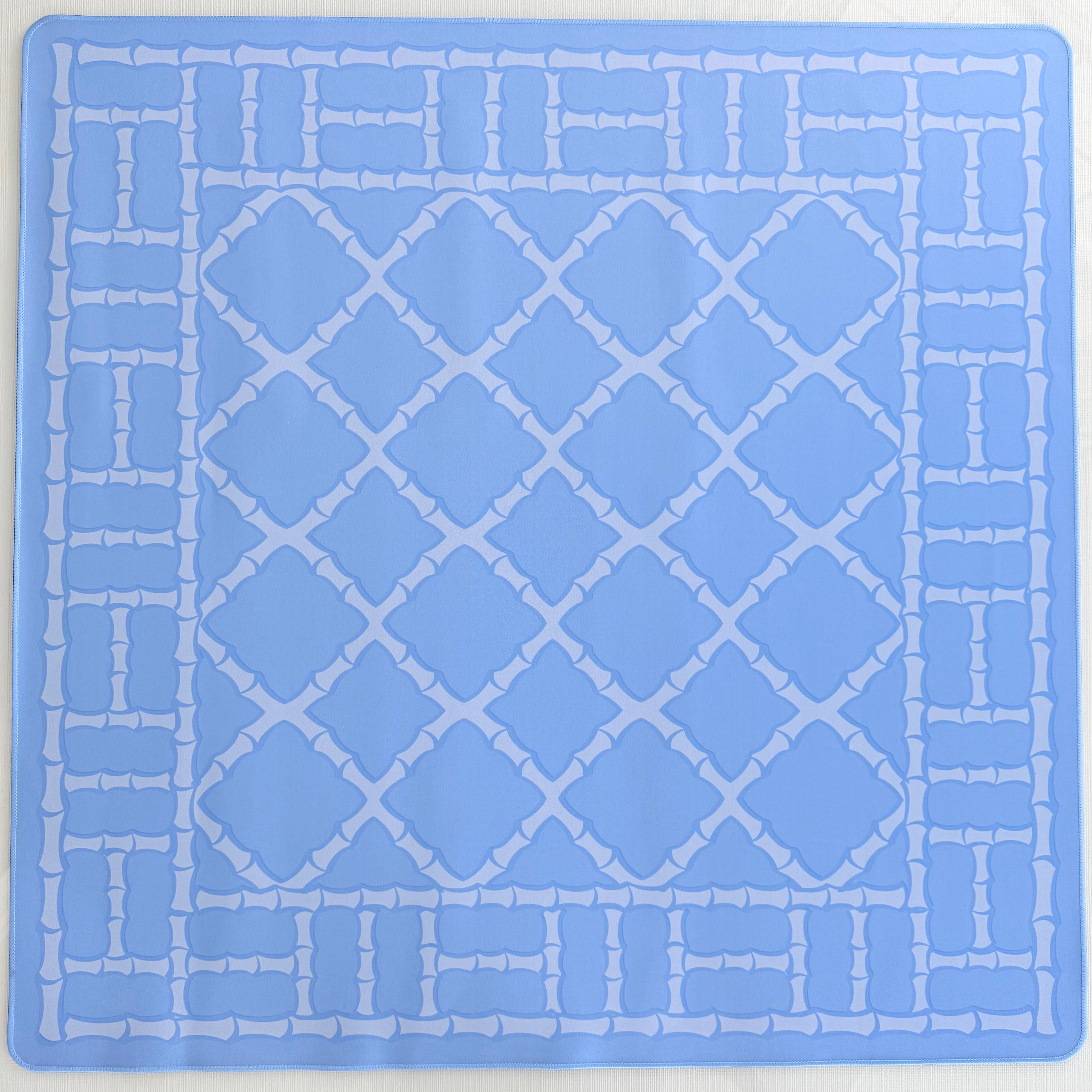 Blue Lattice Mahjong Mat