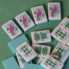 Southern Springs American mahjong tile set showing bamboo tiles (bams)