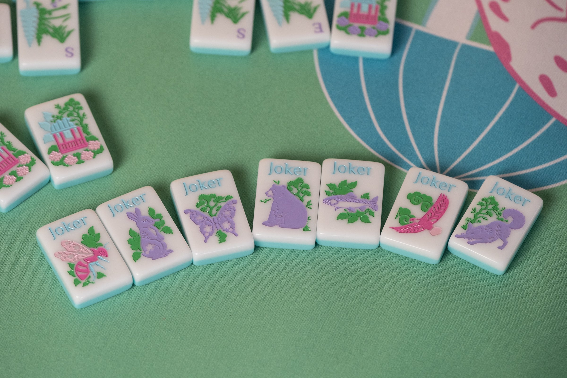 Southern Springs American mahjong tile set showing joker tiles