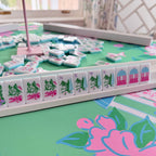 American mahjong tile set with Appalachian-inspired design