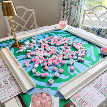 Emerald Mist Mahjong Mat - Tulip Terrace Mat Collection