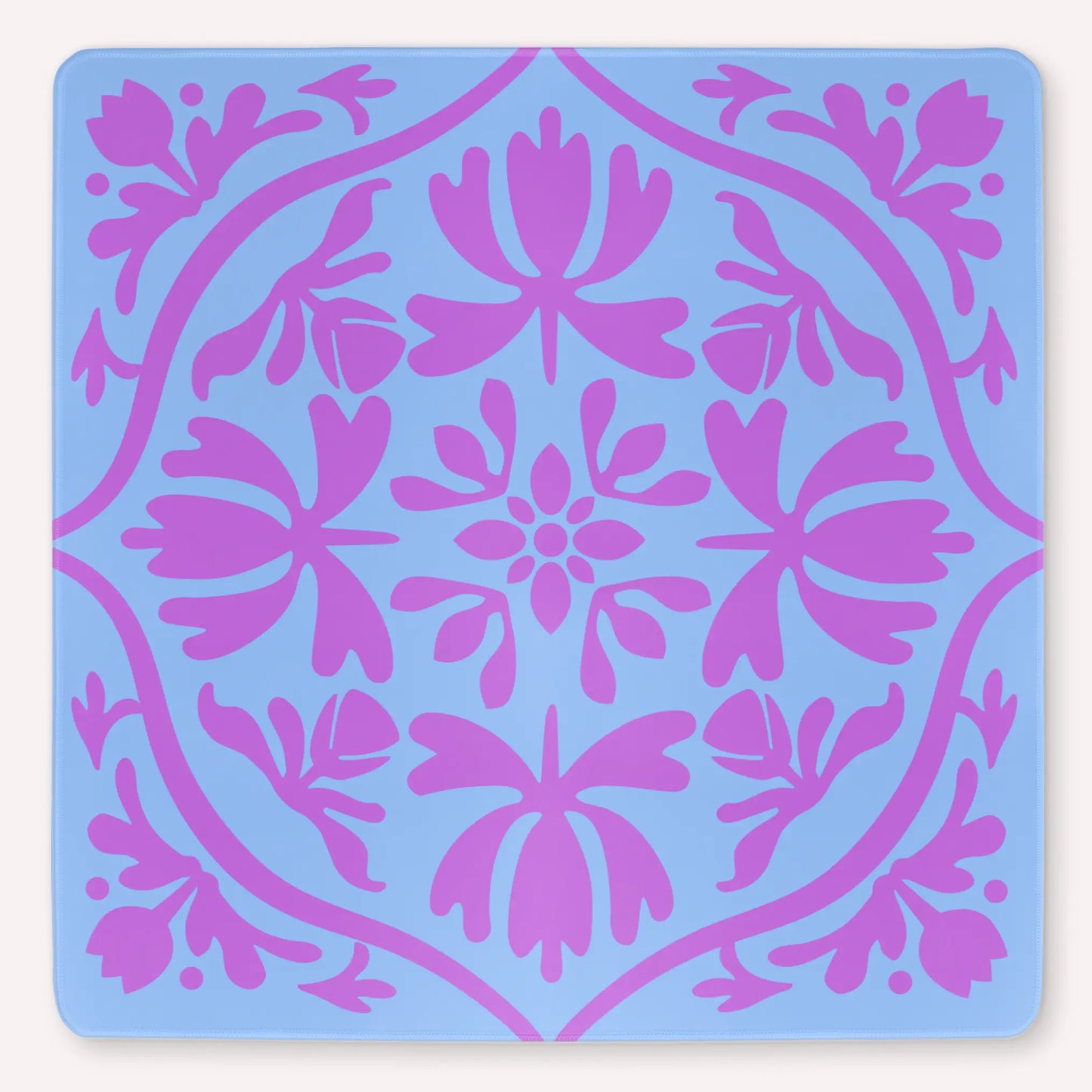 Lavender Ice Mahjong Mat - Tulip Terrace Mat Collection