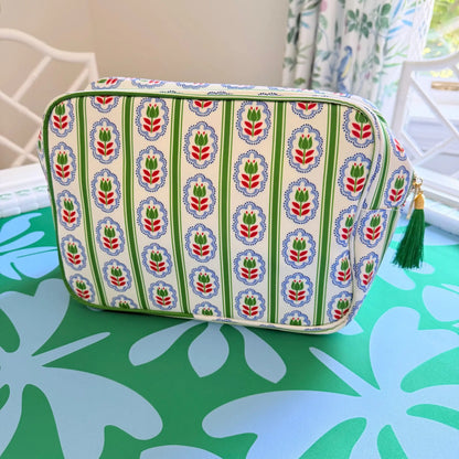 The Nordic Flower Bag - Red & Green