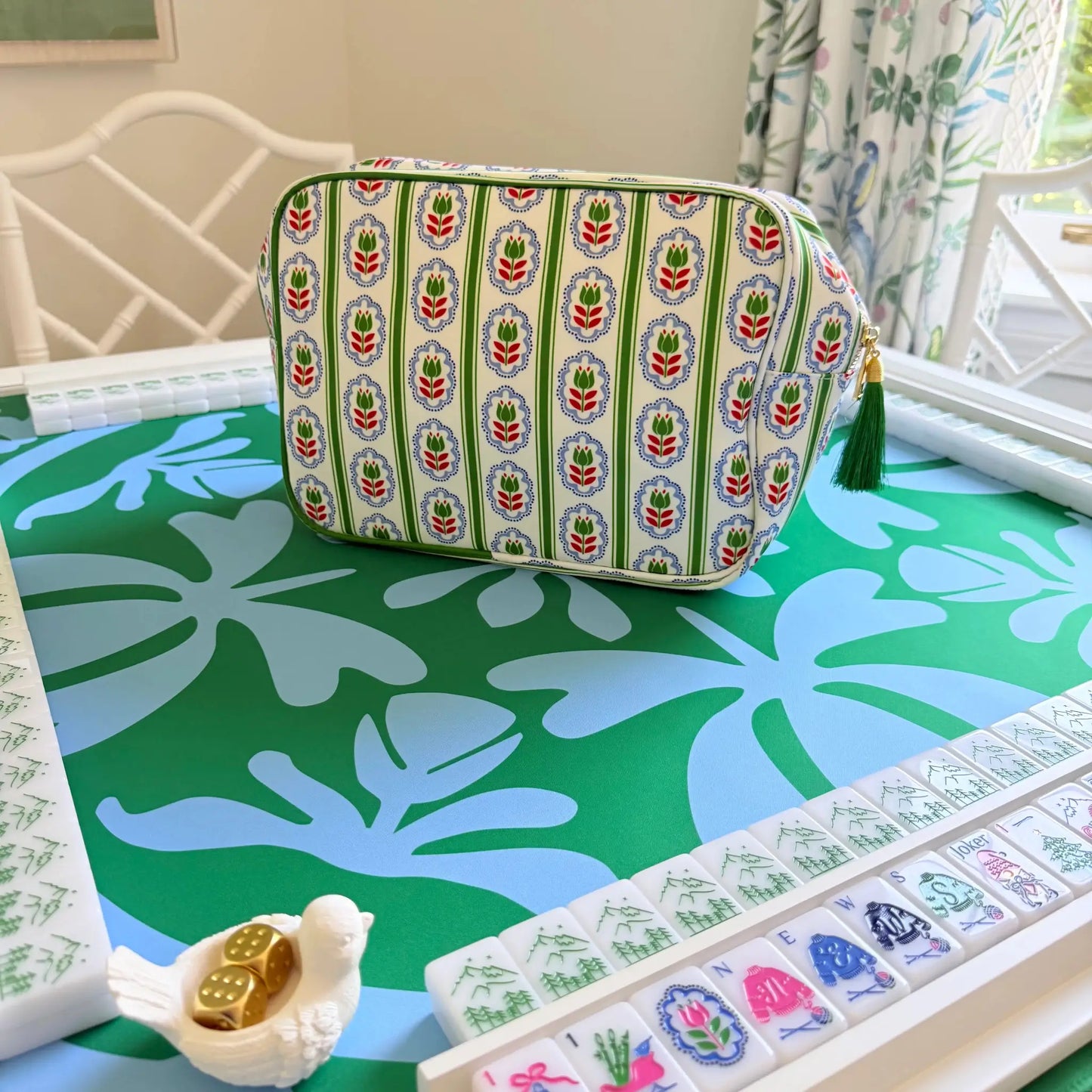 The Nordic Flower Bag - Red & Green