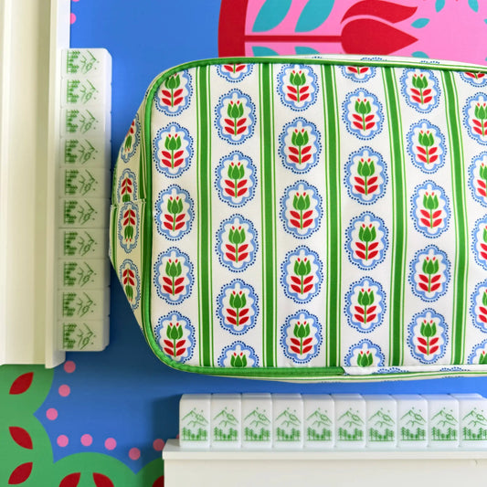 The Nordic Flower Bag - Red & Green