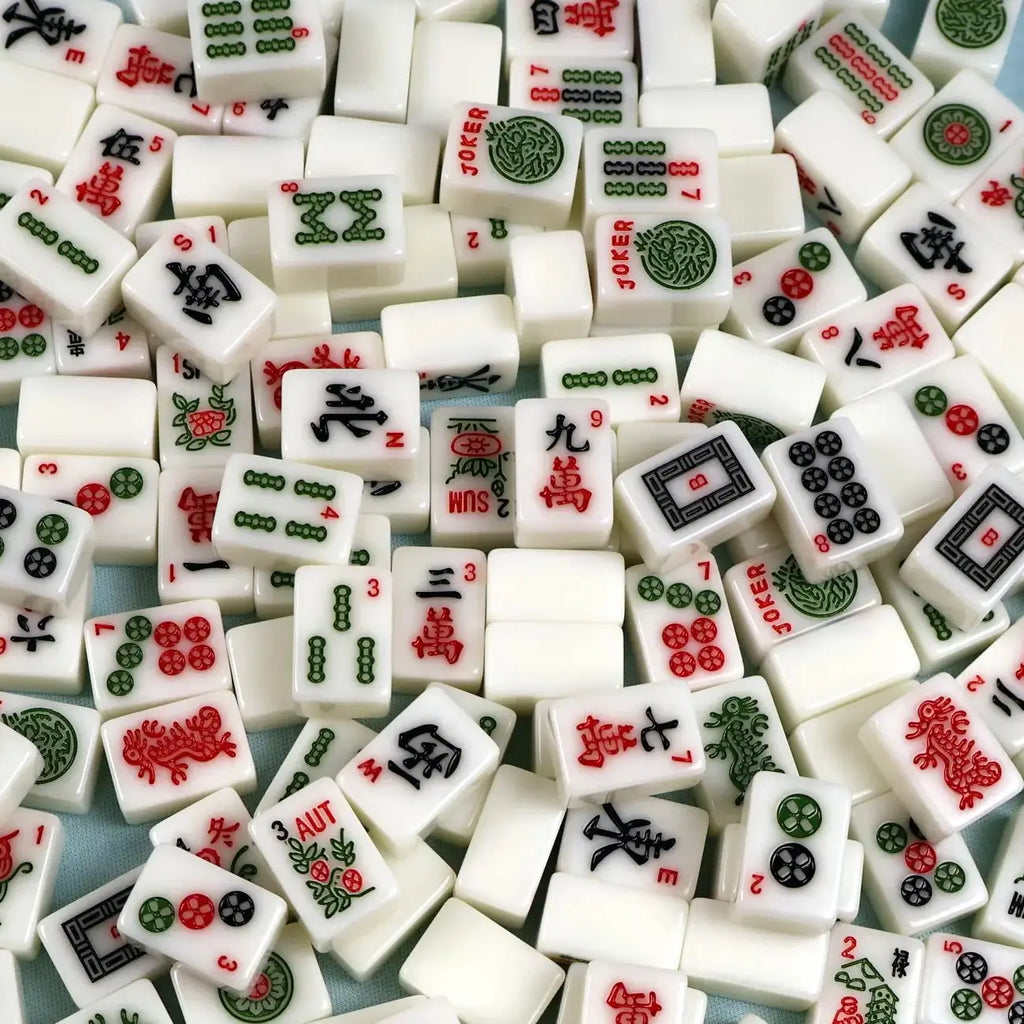 Mini American Mahjong Tile Set with Mat and Bag – Travel Bundle